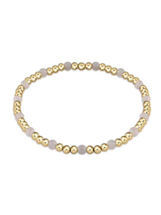AMETHYST GOLD SINCERITY 3MM BEAD BRACELET main image 1