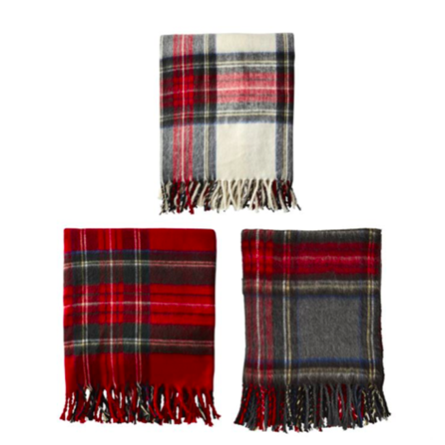 Tartan Fringe Throws