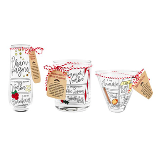 Christmas Cocktail Recipe Glass,