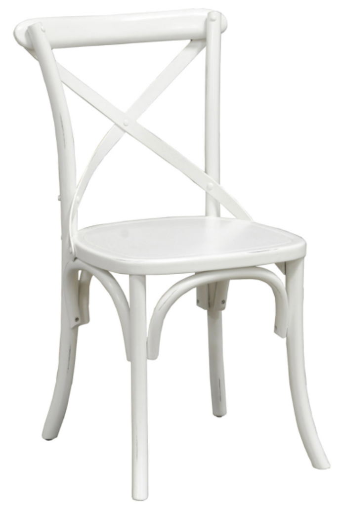 X-Back Dining Chair, White