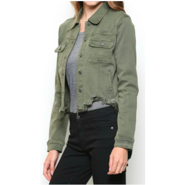 Distressed Jean Jacket