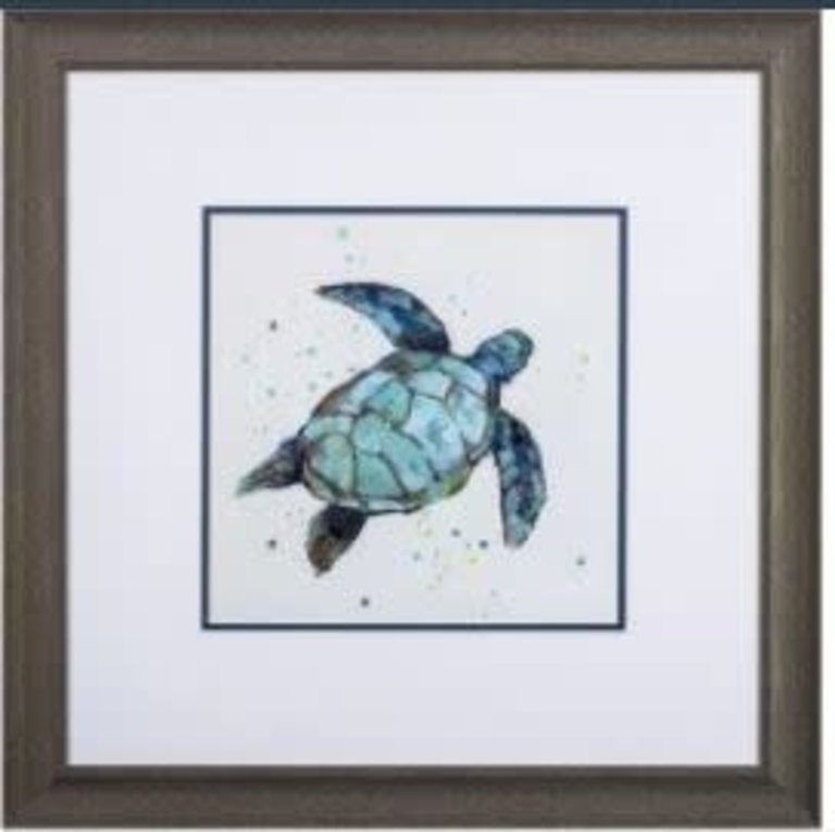 Bubbly Blue Turtle