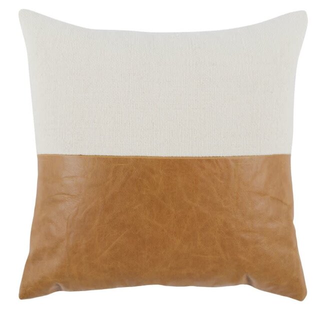 Canyon Ivory & Chestnut Pillow, 20x20