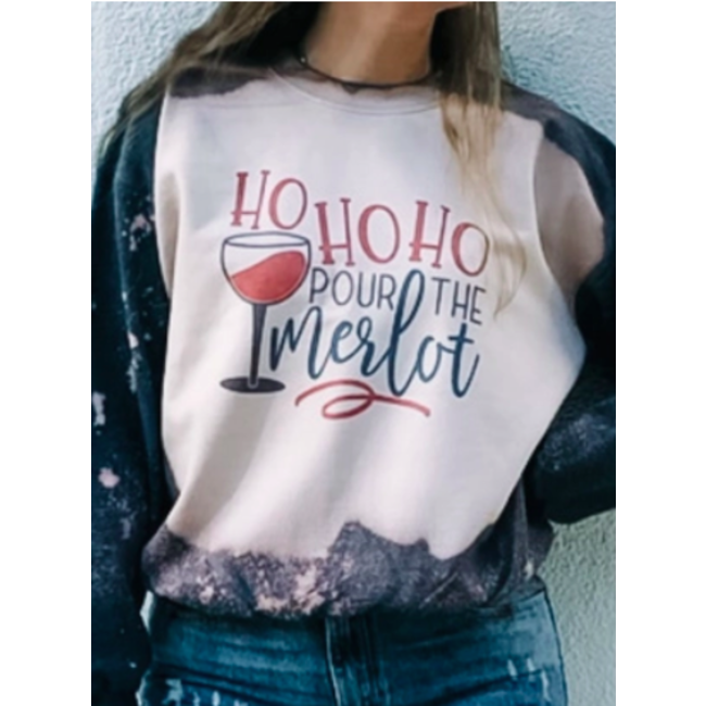 Ho Ho Ho Merlot Sweatshirt