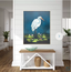 Egret in Lily Pads Wall Art