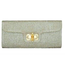 Straw Clutch w/ Bamboo & Gold Closure