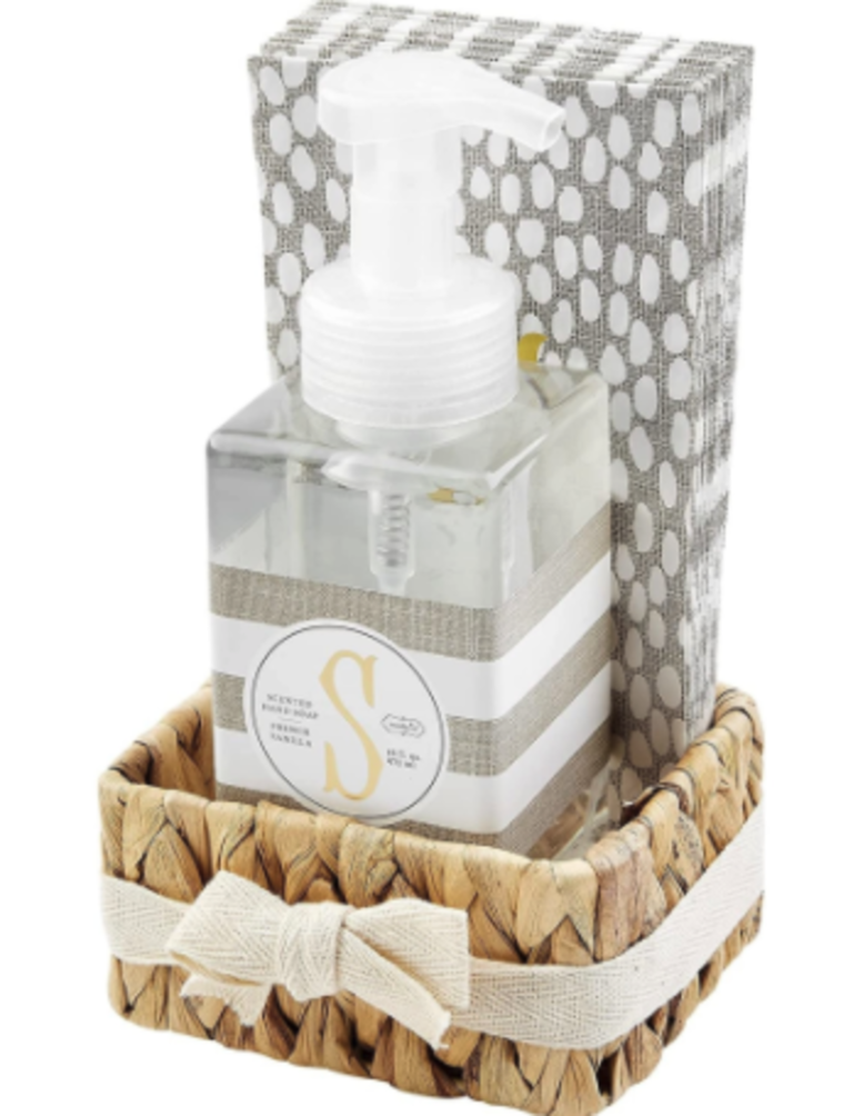 Initial Soap & Towel Basket Set
