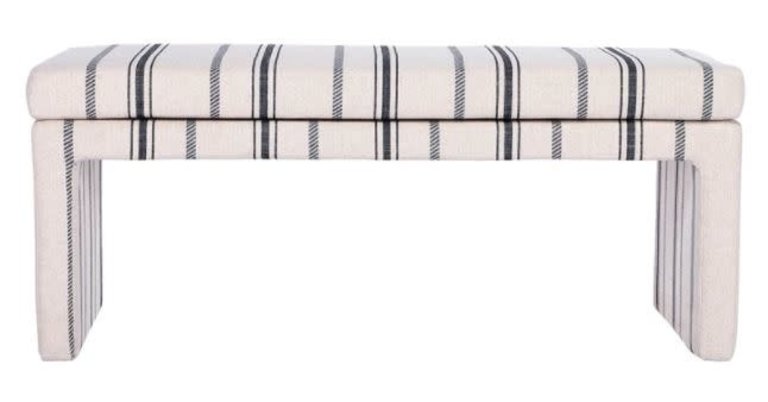 Upholstered Stripe Bench