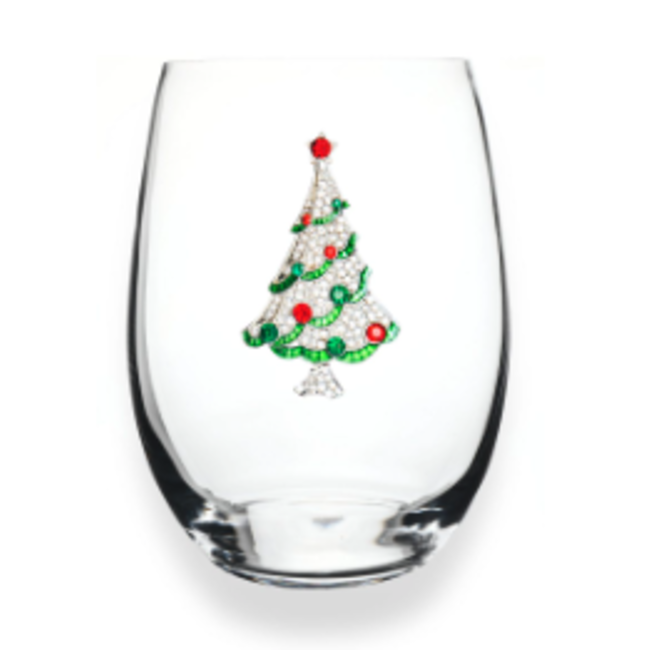 Christmas Stemless Wine Glass