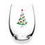 Christmas Stemless Wine Glass