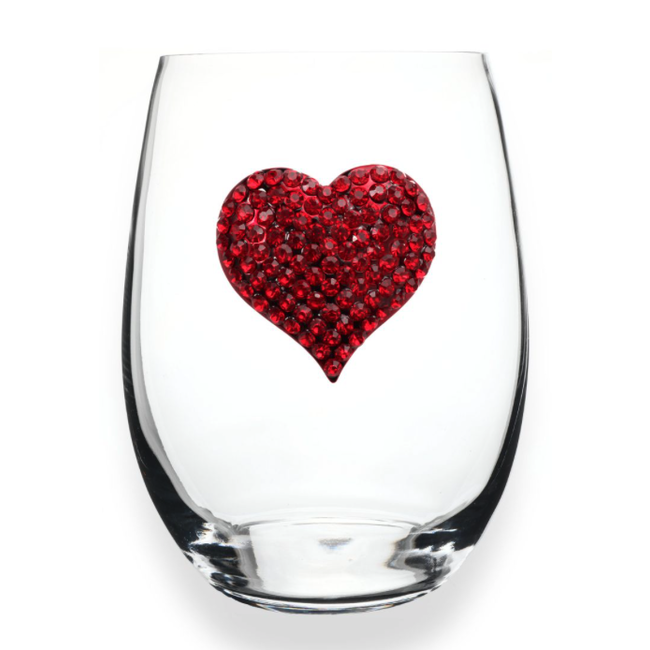 Valentine's Stemless Wine Glass