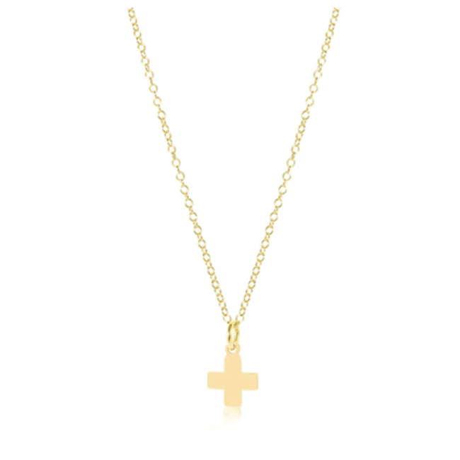 16" Necklace Gold Necklace - Signature Cross