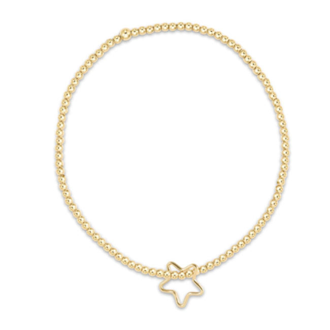 Classic Gold 2mm Bead Bracelet -