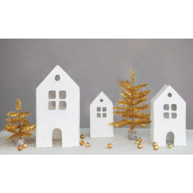 Handmade Paper Mache Houses Tide & Table