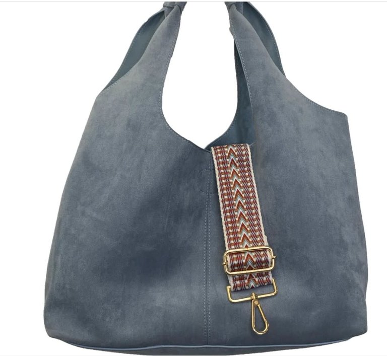 Tote W/Inner Pouch and Woven Strap