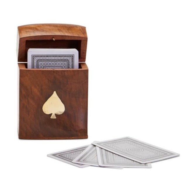 Playing Card Set in Wood Box