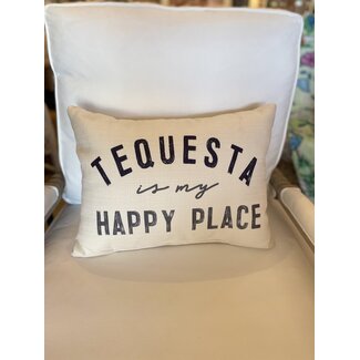 Happy Place Pillow, Tequesta