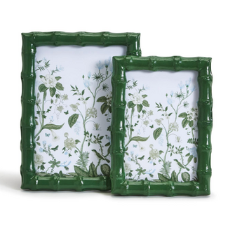 Countryside Green Faux Bamboo Photo Frame
