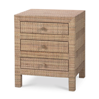 Kagu End Table w/ Rattan