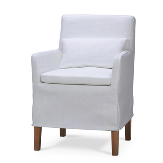 Bilboa Slipcover Arm Dining Chair
