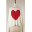 Lightweight Neck Heart Sweater L/S