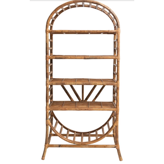 Handmade Rattan Shelf w/ 4 Shelves