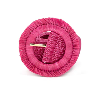 Raffia Circle Belt