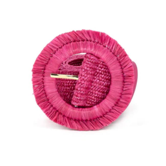 Raffia Circle Belt