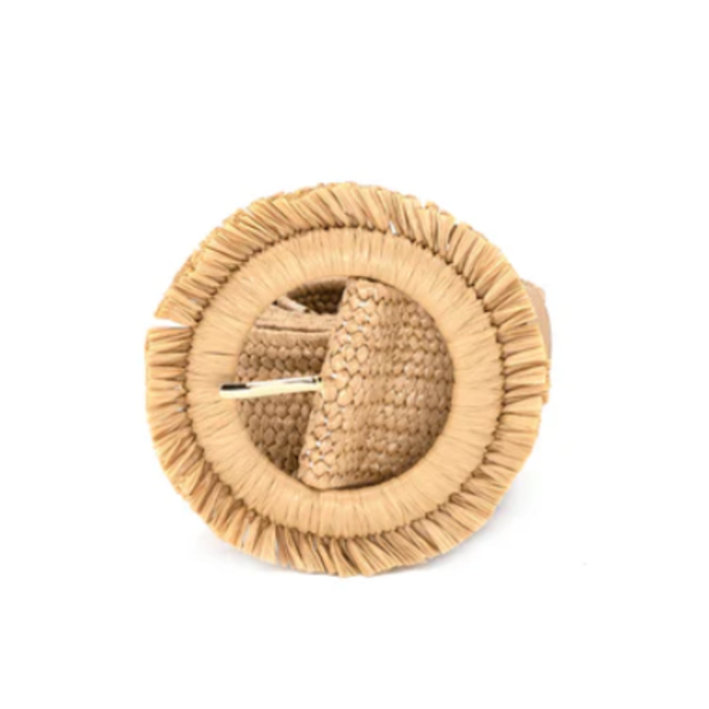 Raffia Circle Belt