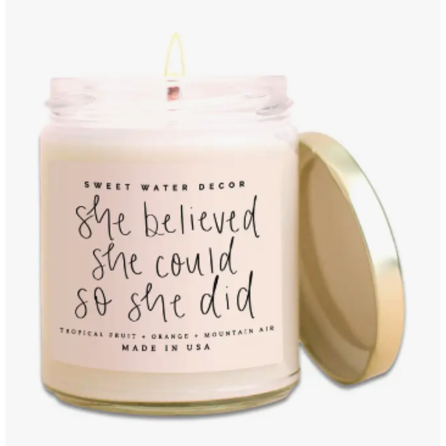 Soy Candle Clear Jar 9oz