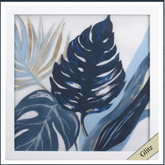 Blue Palms Wall Art