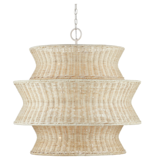 Phebe Medium Rattan Chandelier