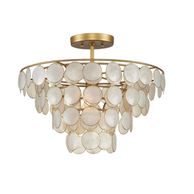 Bon Vivant Small Semi-Flush Mount