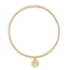 Classic Gold 2mm Bead Bracelet -
