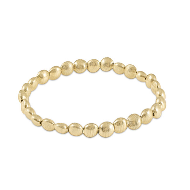 Honesty Gold 6mm Bead Bracelet