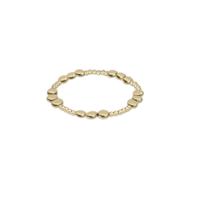 Honesty Joy Bead Bracelet Gold 6mm