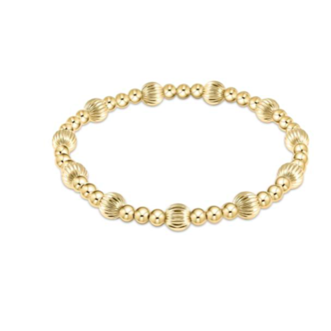 Dignity Sincerity Bead Bracelet Gold