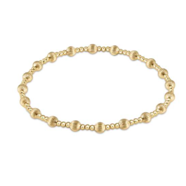 Dignity Sincerity Bead Bracelet Gold