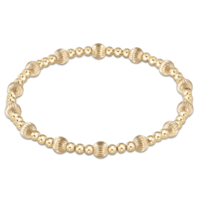 Dignity Sincerity Bead Bracelet Gold
