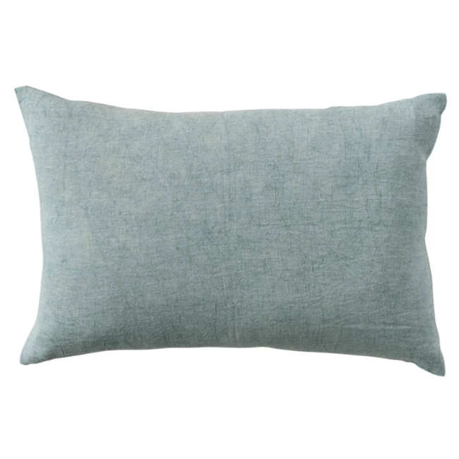 Stonewashed Linen Pillow w/ Fringe