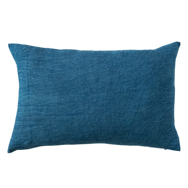 Stonewashed Linen Pillow w/ Fringe