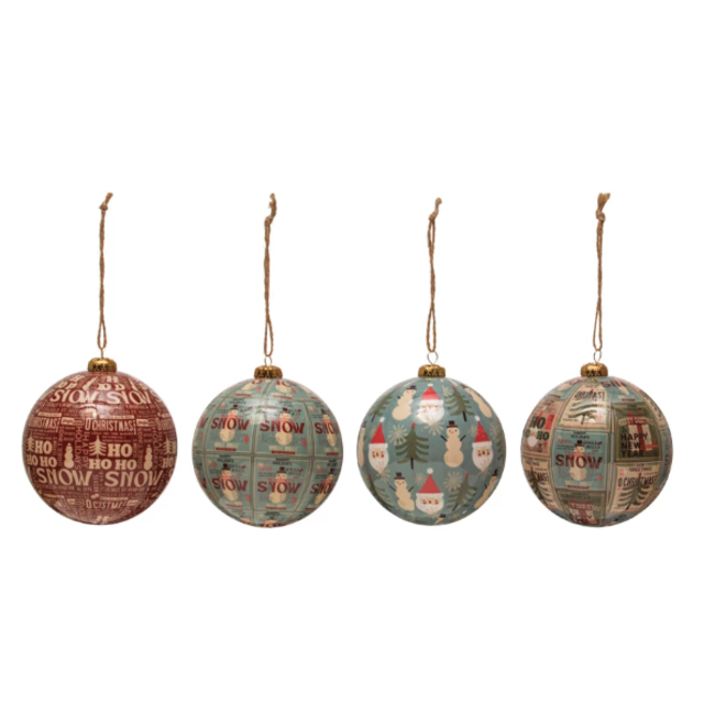 Decoupage Ball Ornament