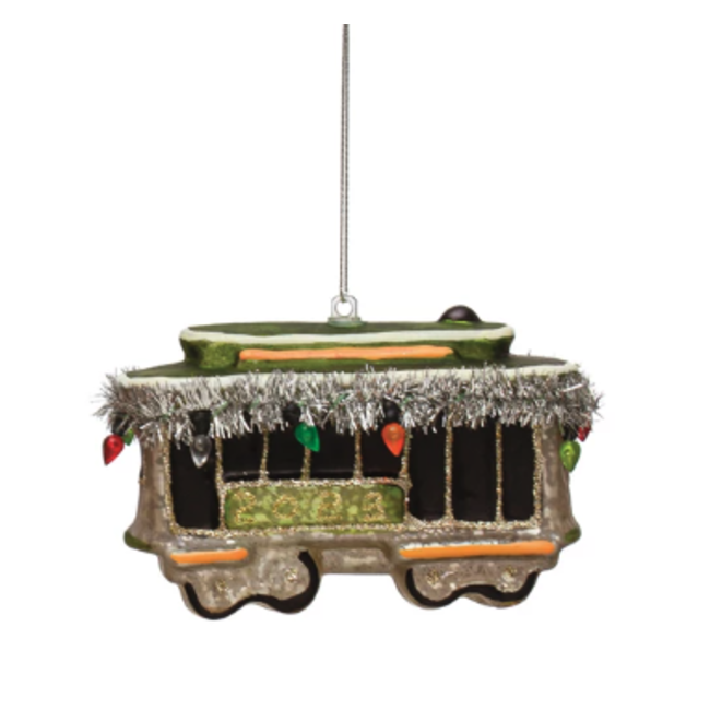 Glass Street Car Ornament