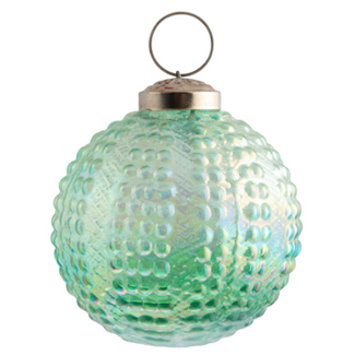 Urchin Ball Ornament Iridescent Green