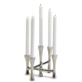 Nobis Silver Taper Candleholder