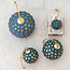 Round Glass Hobnail Ball Ornament