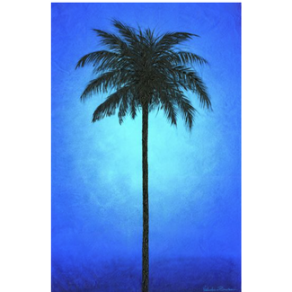 Silhouette Palm Boxed Canvas Wall Art