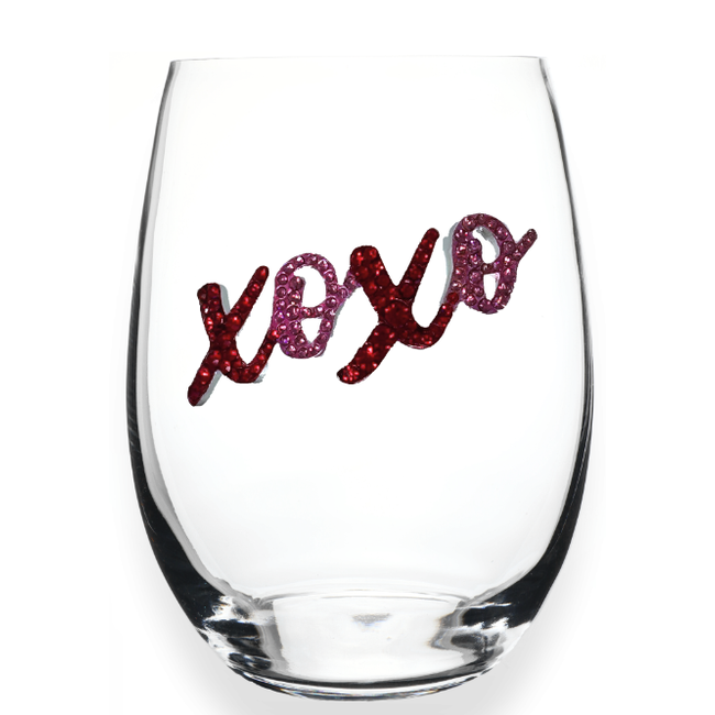 Valentine's Stemless Wine Glass