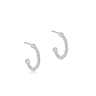 Beaded Classic 1" Post Hoop