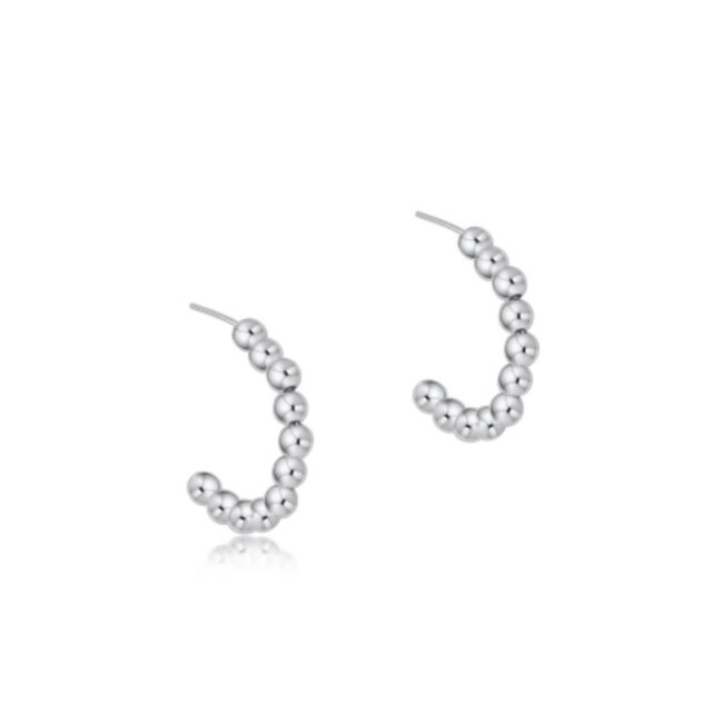 Beaded Classic 1" Post Hoop